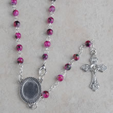 Glass beads rosary